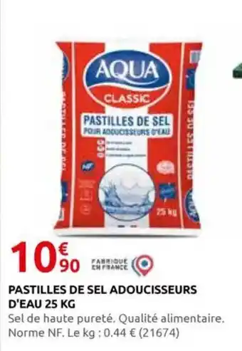 Rural Master AQUA Pastilles de sel adoucisseurs d'eau offre