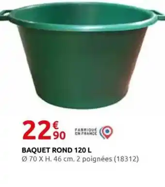 Rural Master Baquet rond offre