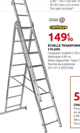 Rural Master Échelle transformable 3 plans offre