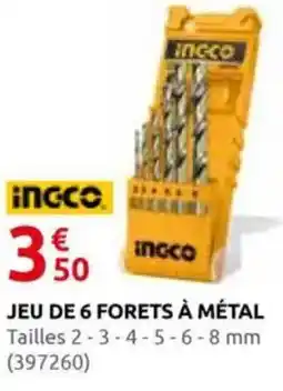 Rural Master INCCO Jeu de 6 forets à métal offre