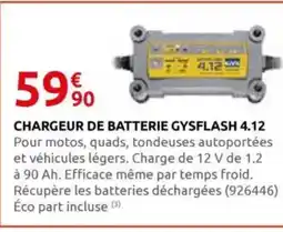 Rural Master Chargeur de batterie gysflash 4.12 offre