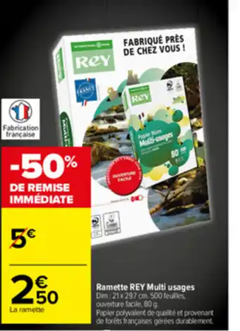 Carrefour Ramette Rey Multi Usages offre