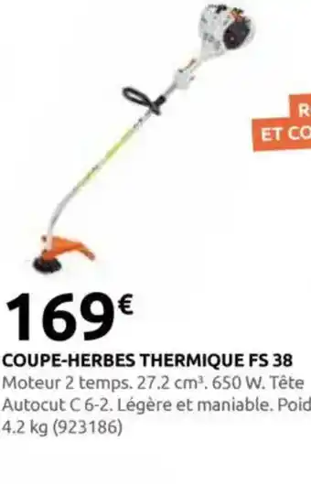 Rural Master Coupe-herbes thermique fs 38 offre