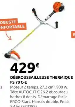 Rural Master Débroussailleuse thermique fs 70 c-e offre