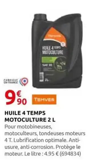 Rural Master Huile 4 temps motoculture offre