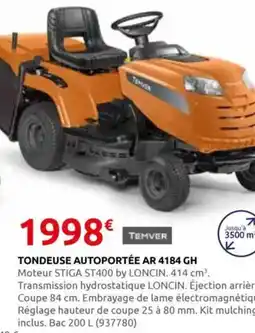 Rural Master Tondeuse autoportée ar 4184 gh offre