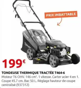 Rural Master Tondeuse thermique tractée t464-6 offre