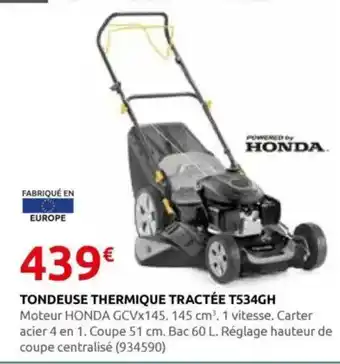 Rural Master Tondeuse thermique tractée t534gh offre