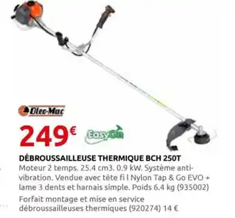 Rural Master Débroussailleuse thermique bch 250t offre