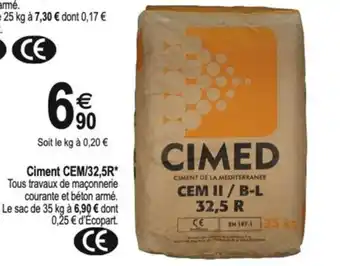 Tridôme CIMED Ciment Classic 32,5 offre