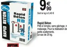 Tridôme Rapid Béton offre