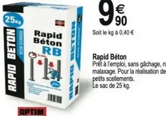 Tridôme Rapid Béton offre