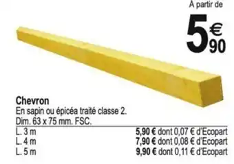 Tridôme Chevron offre