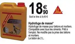 Tridôme Hydrofuge de masse offre