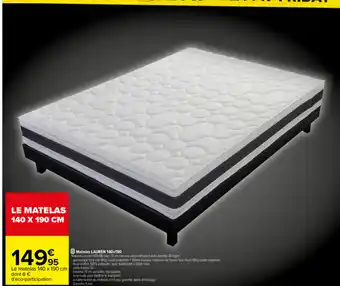 Carrefour Matelas Lauren 140x190 offre