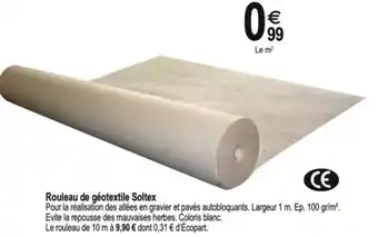 Tridôme Rouleau de géotextile Soltex offre