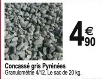 Tridôme Concassé gris Pyrénées offre