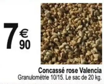 Tridôme Concassé rose Valencia offre