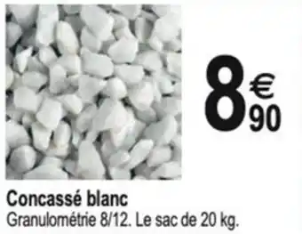 Tridôme Concassé blanc offre