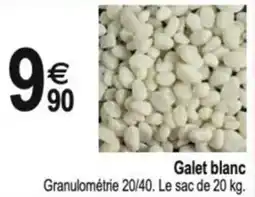 Tridôme Galet blanc offre