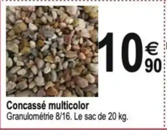 Tridôme Concassé multicolor offre