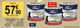 Tridôme DULUX Peinture acrylique Le Blanc Facile offre