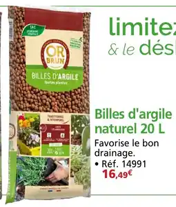 Provence Outillage Billes d'argile naturel offre