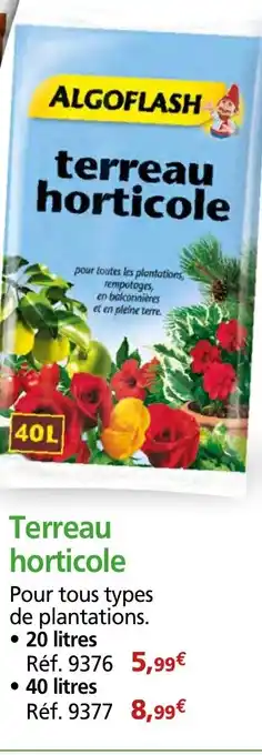 Provence Outillage ALGOFLASH Terreau horticole offre