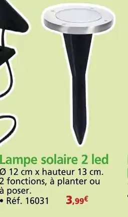 Provence Outillage Lampe solaire 2 led offre