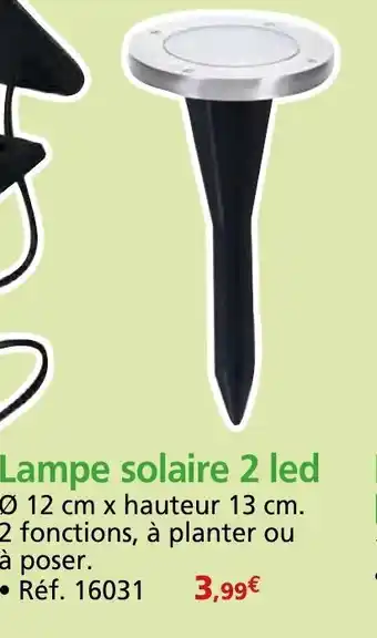 Provence Outillage Lampe solaire 2 led offre