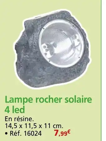 Provence Outillage Lampe rocher solaire 4 led offre