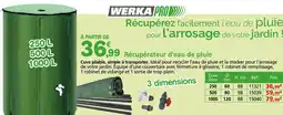 Provence Outillage WERKA PRO Récupérateur d'eau de pluie offre