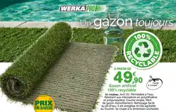 Provence Outillage WERKA PRO Gazon artificiel 100% recyclable offre