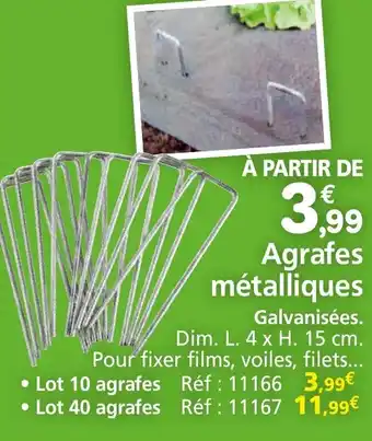 Provence Outillage Agrafes métalliques offre