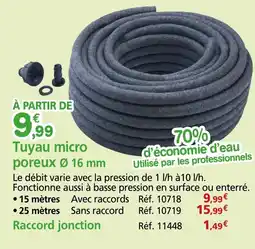 Provence Outillage Tuyau micro poreux Ø 16 mm offre