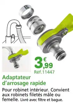 Provence Outillage Adaptateur d'arrosage rapide offre