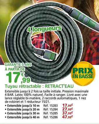 Provence Outillage Tuyau rétractable : retract'eau offre