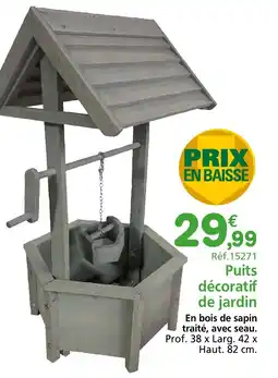 Provence Outillage Puits décoratif de jardin offre