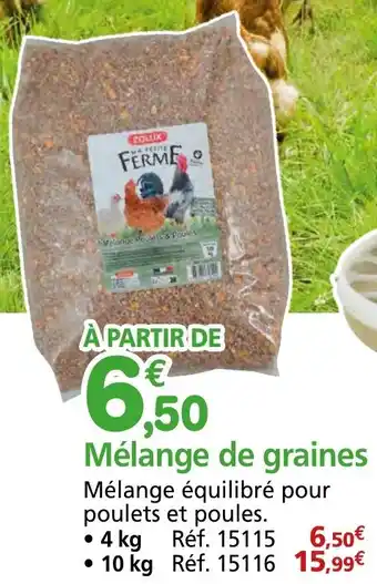 Provence Outillage ZOLUX Mélange de graines offre