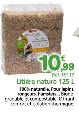 Provence Outillage ZOLUX Litière nature offre