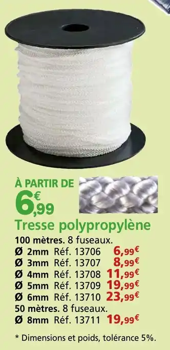 Provence Outillage Tresse polypropylène offre