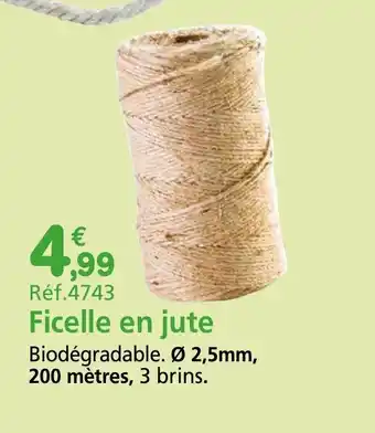 Provence Outillage Ficelle en jute offre