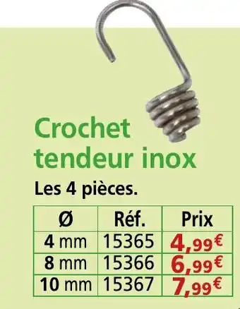 Provence Outillage Crochet tendeur inox offre