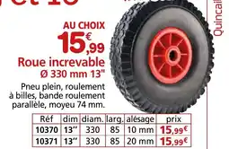 Provence Outillage Roue increvable Ø330 mm 13" offre