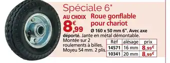 Provence Outillage Roue gonflable pour chariot offre