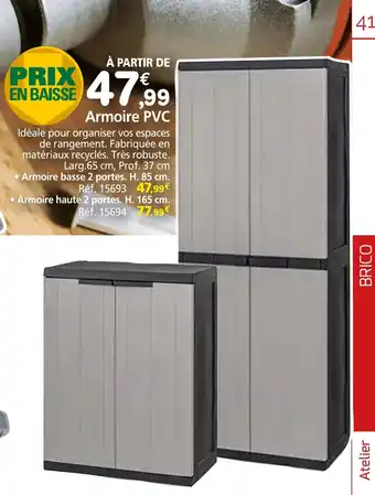 Provence Outillage Armoire PVC offre