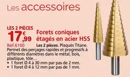 Provence Outillage Forets coniques étagés en acier HSS offre