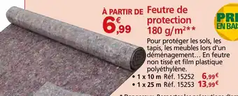 Provence Outillage Feutre de protection 180 g/m² offre