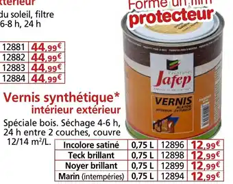 Provence Outillage JAFEP Vernis synthétique intérieur extérieur offre