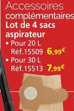 Provence Outillage Lot de 4 sacs aspirateur offre